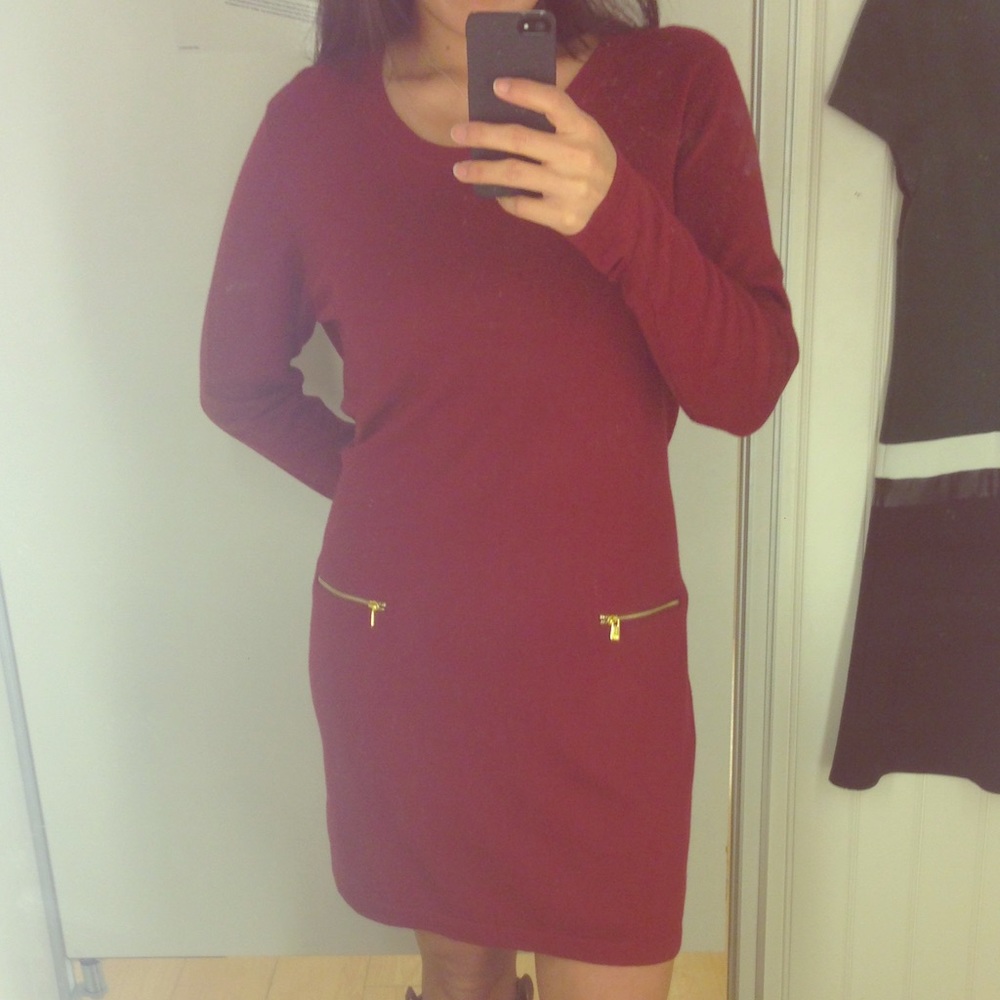 Ruby red Michael Kors Sweater Dress