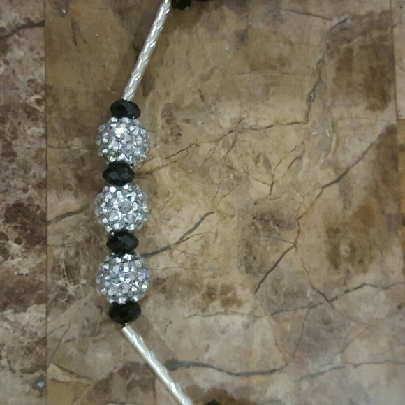 Necklace large Black and Silver. - Picture 5 of 7