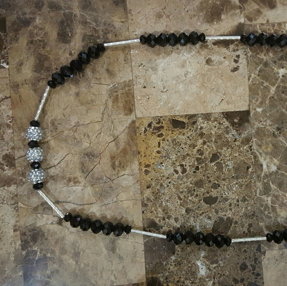 Necklace large Black and Silver. - Picture 7 of 7