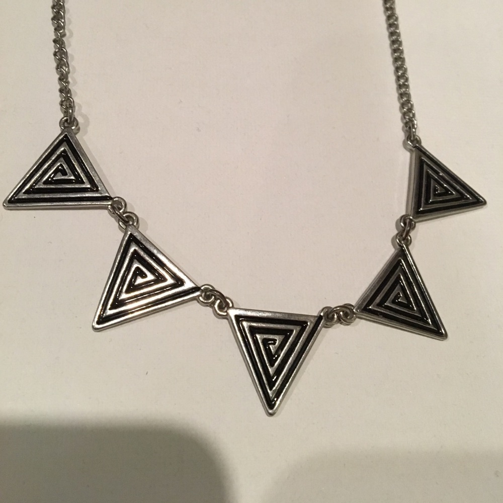 Unique triangle necklace