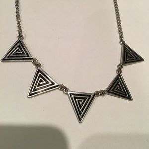 Unique triangle necklace