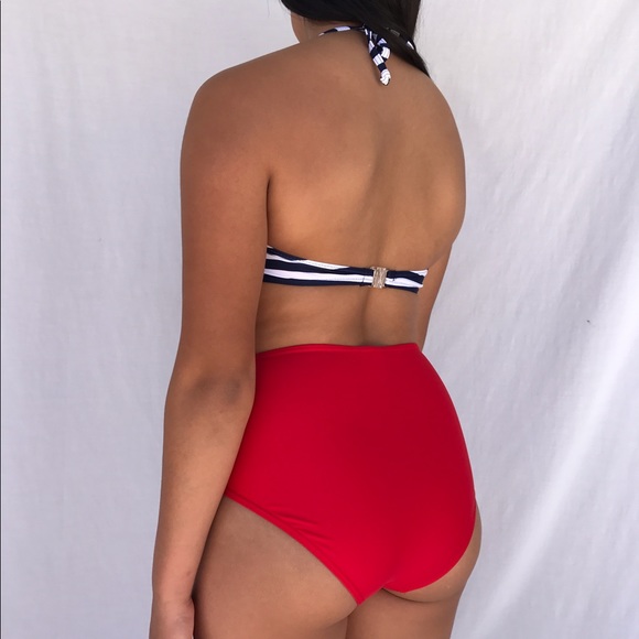 PRICE DROP❤️Sailor inspired highwaisted swimsuit - Picture 2 of 2