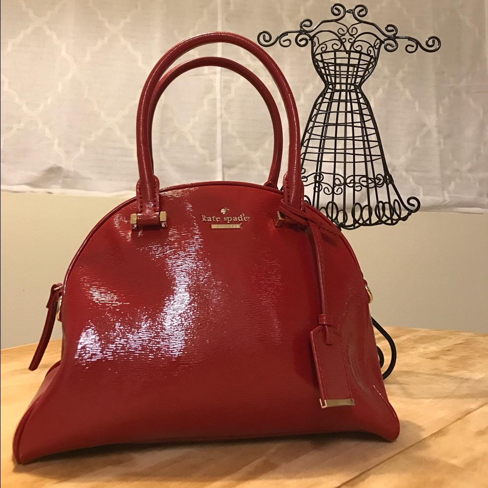 Kate Spade red patent purse
