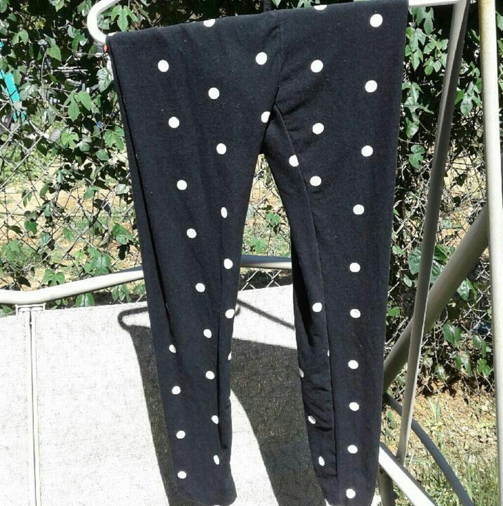 Brand new OS black and white polka dot lularoe leg