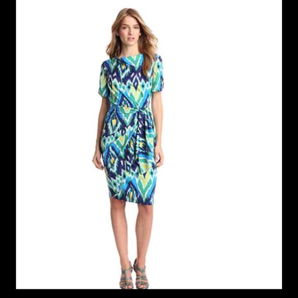 Jones New York Ikat Wrap Dress - Picture 1 of 3