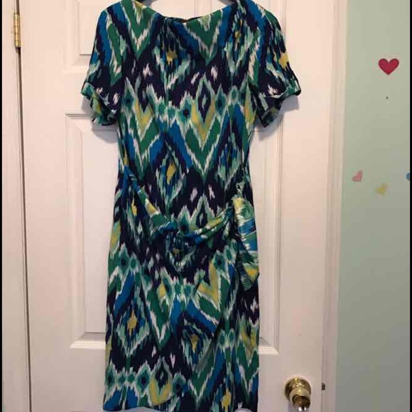 Jones New York Ikat Wrap Dress - Picture 2 of 3
