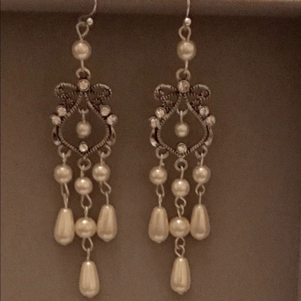 Chandelier Pearl Earrings