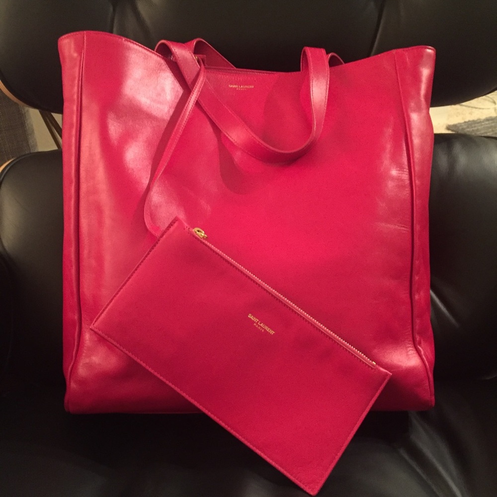 *NWT* YSL leather reversible shopper
