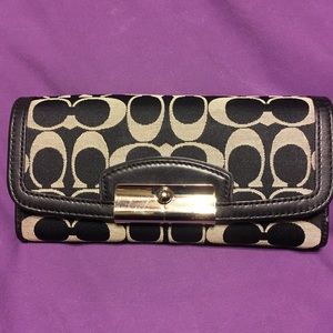 Coach Signature Black Wallet