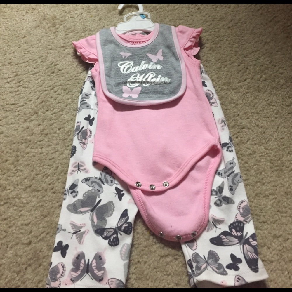 CuteCalvin Klein short sleeve and pants outfit