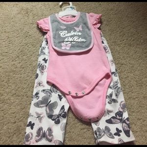 CuteCalvin Klein short sleeve and pants outfit