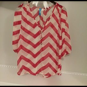 Chevron Sheer Top