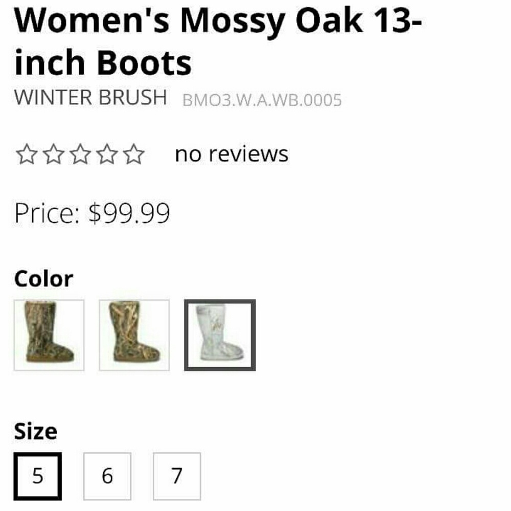 MOSSY OAK UGG Style Microfiber Boots - Picture 4 of 4