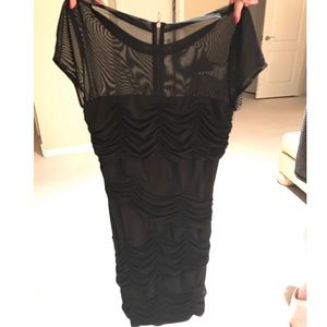 illusion top with ruching