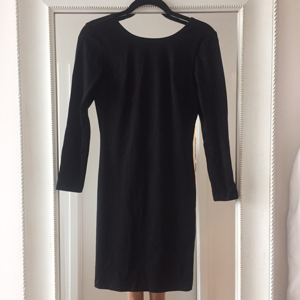 🆕 Amanda Uprichard Bow Back Black Sheath Dress