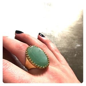 Stella and Dot emerald stone ring