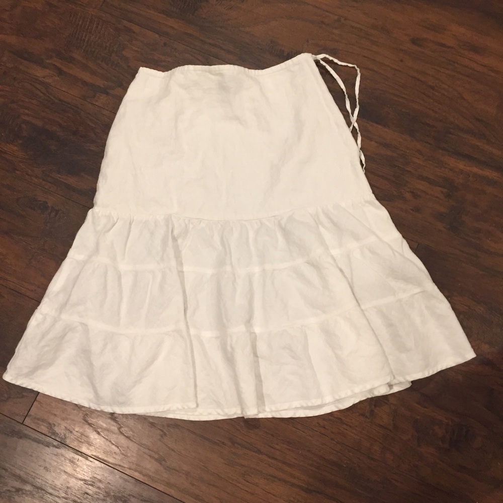 🌻Gap White Linen Skirt