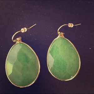 Stella and Dot Emerald Drop Earrings