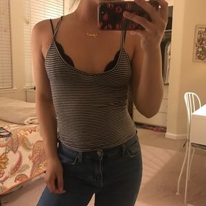 Striped brandy Melville tank