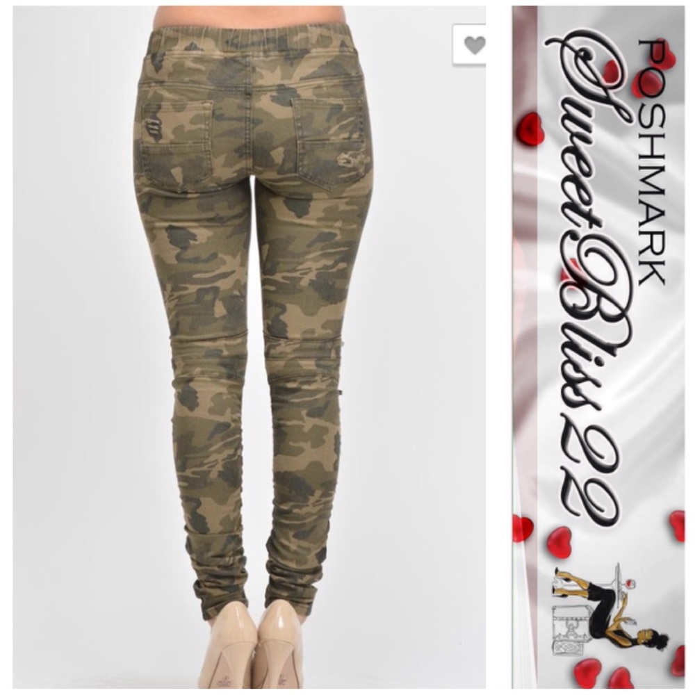 💎Camouflage Moto Jeggings💎 - Picture 2 of 4