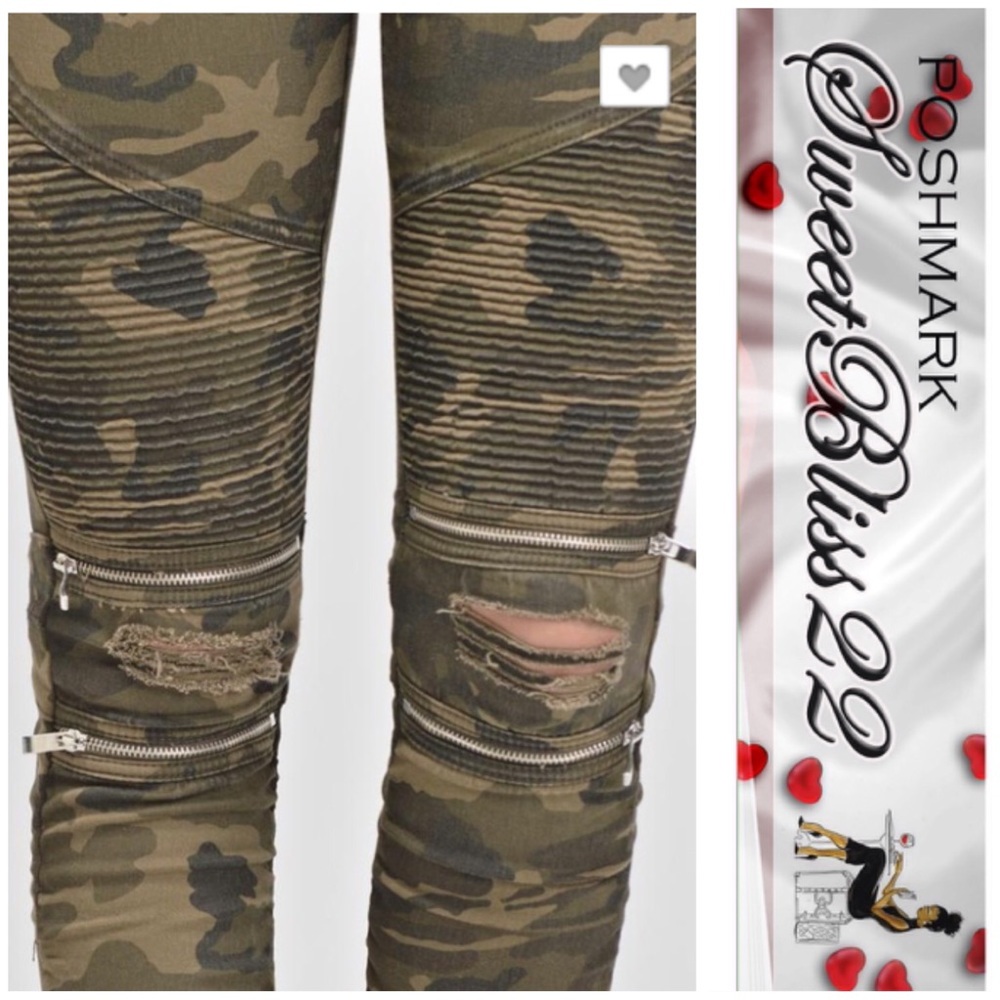 💎Camouflage Moto Jeggings💎 - Picture 4 of 4
