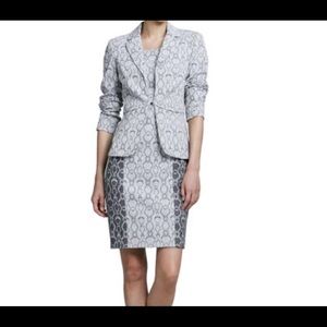 Kay Unger New York snake print dress and jacket