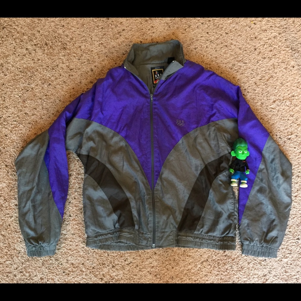 Vintage 90s Olympics US team jacket purple medium