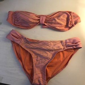 Champagne and gold bikini