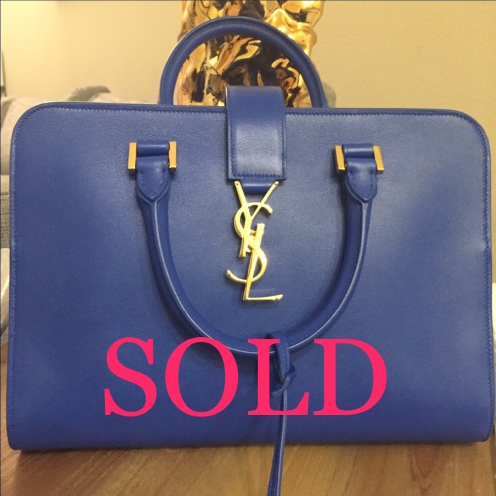NEW Calfskin Leather Small Monogram Cabas Bag