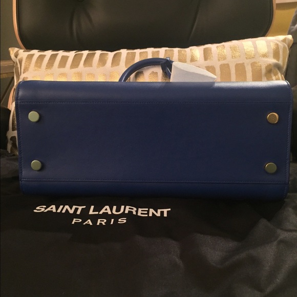 NEW Calfskin Leather Small Monogram Cabas Bag - Picture 5 of 7