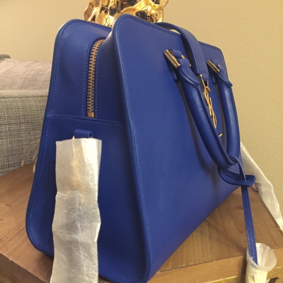 NEW Calfskin Leather Small Monogram Cabas Bag - Picture 2 of 7