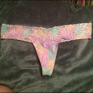 PINK lace thong