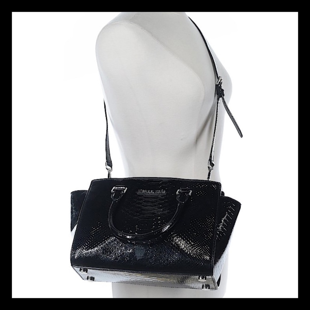 💥2xHOST PICK💥LIKE NEW⚜Black Leather MK Bag⚜ - Picture 3 of 8