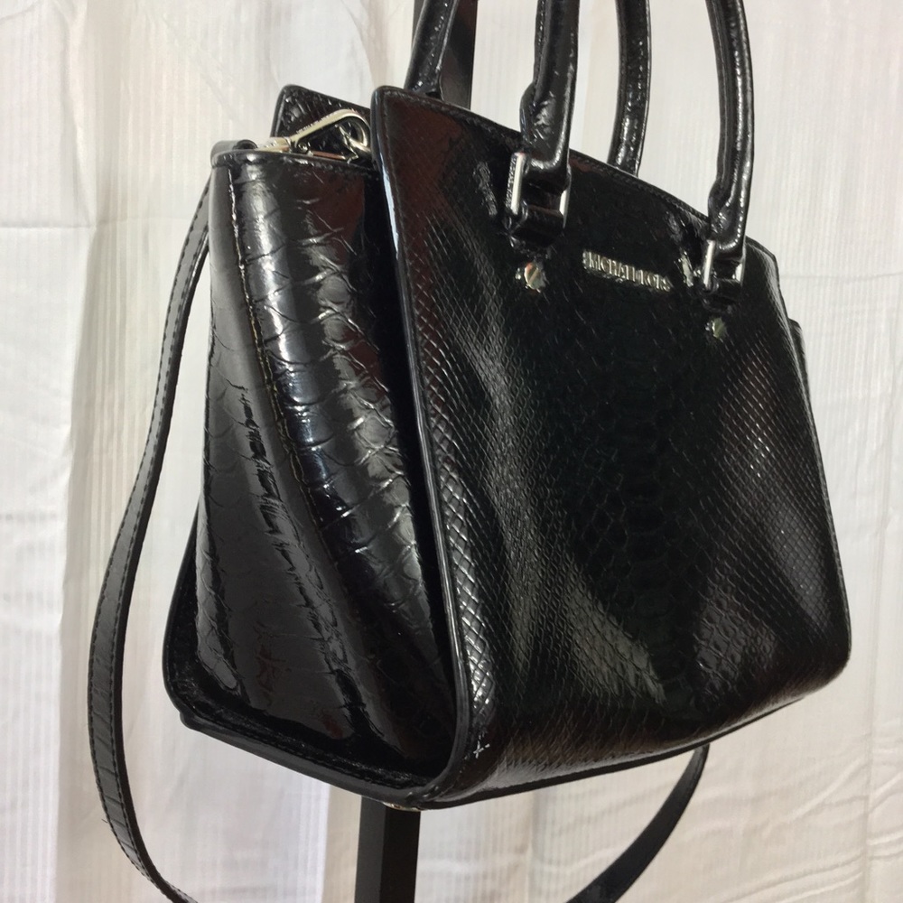 💥2xHOST PICK💥LIKE NEW⚜Black Leather MK Bag⚜ - Picture 6 of 8