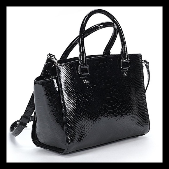 💥2xHOST PICK💥LIKE NEW⚜Black Leather MK Bag⚜ - Picture 2 of 8