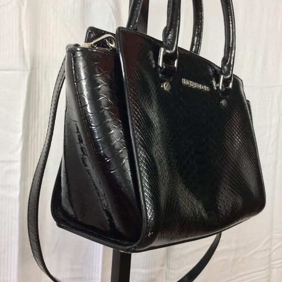 💥2xHOST PICK💥LIKE NEW⚜Black Leather MK Bag⚜ - Picture 6 of 8