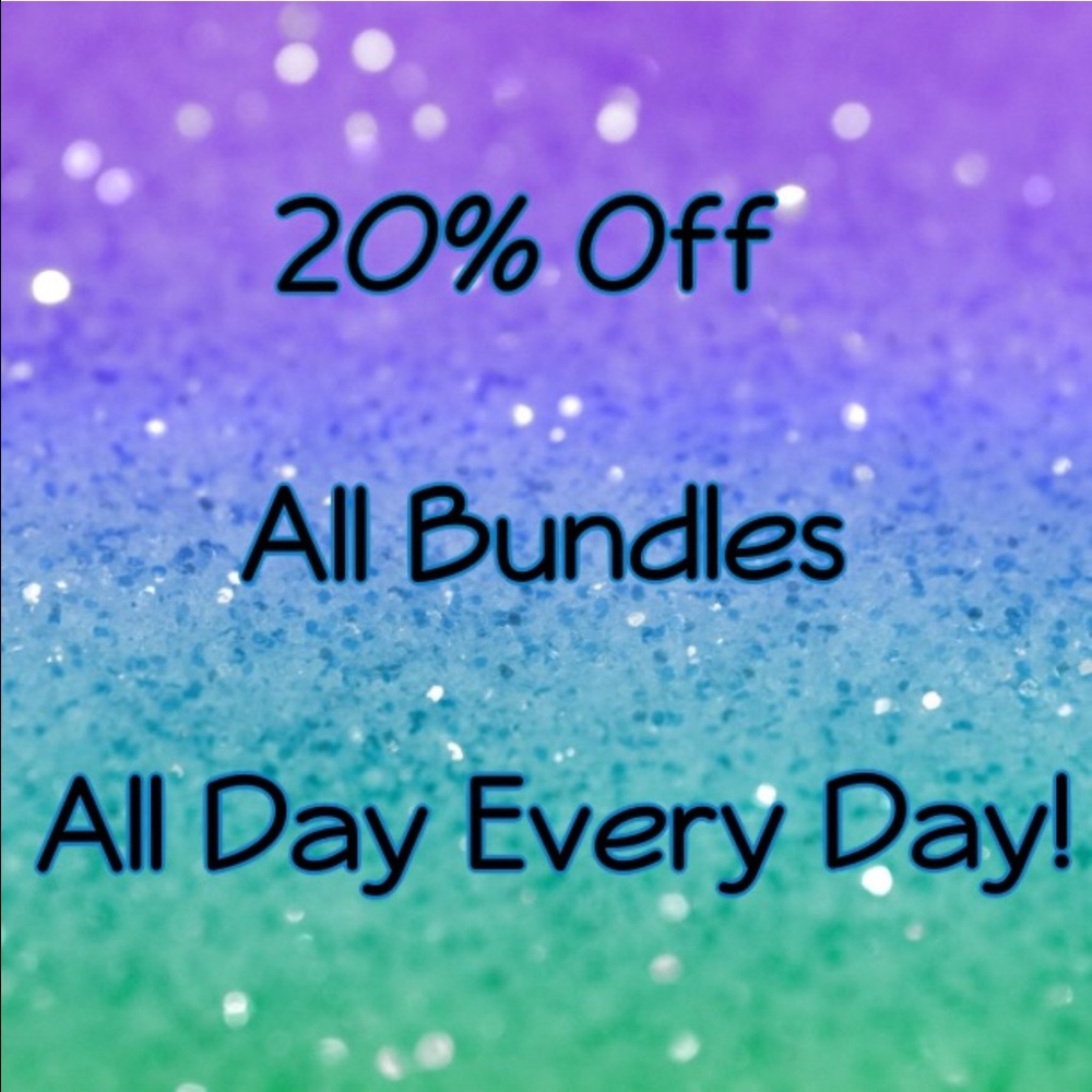 💕20% Off All Bundled💕