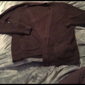 Black cardigan