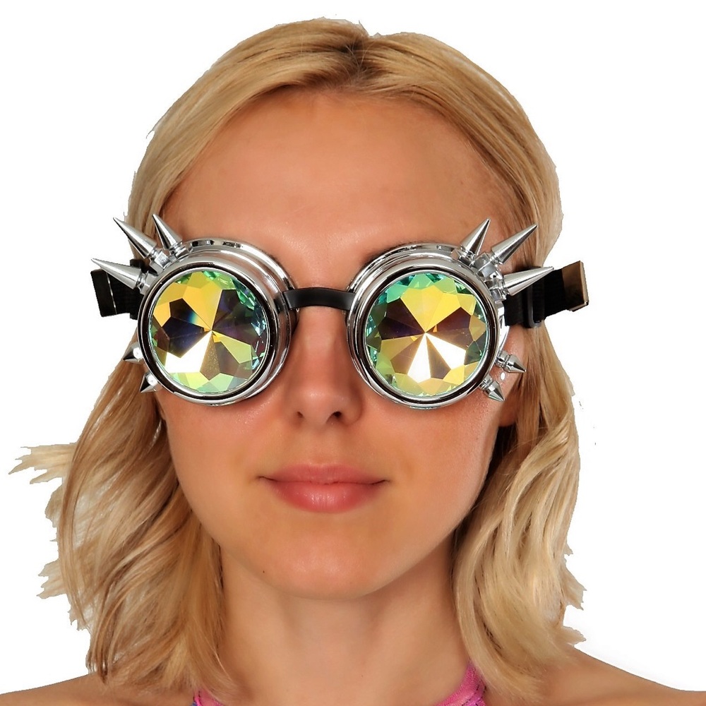 Kaleidoscope Steampunk Rave Goggles
