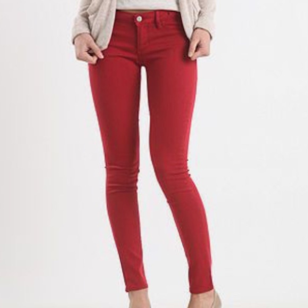 Red jeans