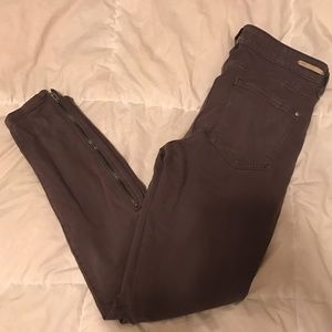 Anthropologie Gray skinny jeans