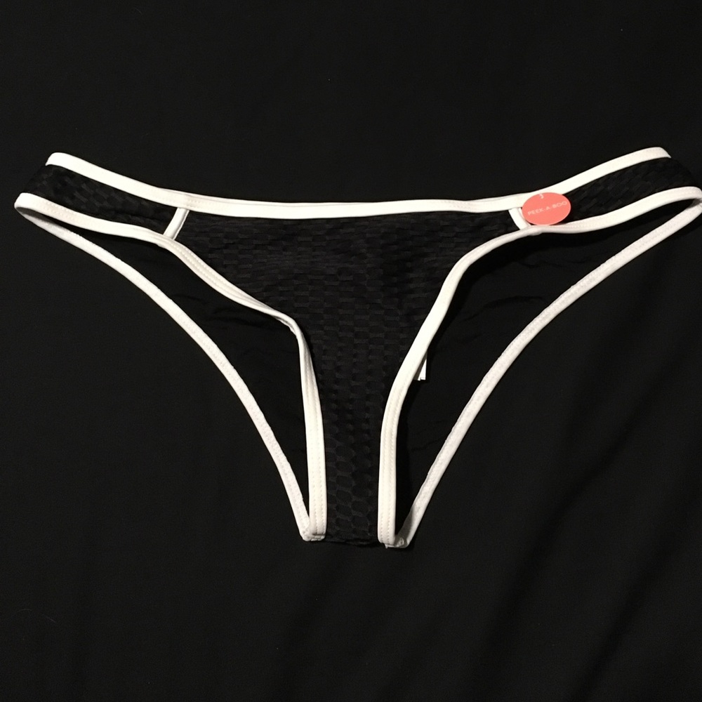 Black Cheeky Swim Bottom