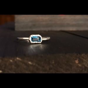 Handmade Sterling Silver & Tanzanite Mini Ring.