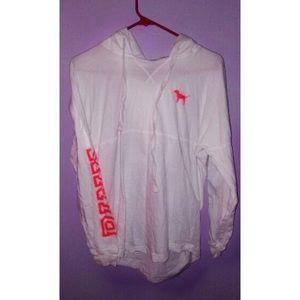 Vs pink varsity hooded