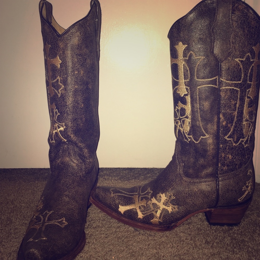 Circle G Cross Stitch Cowboy Boots