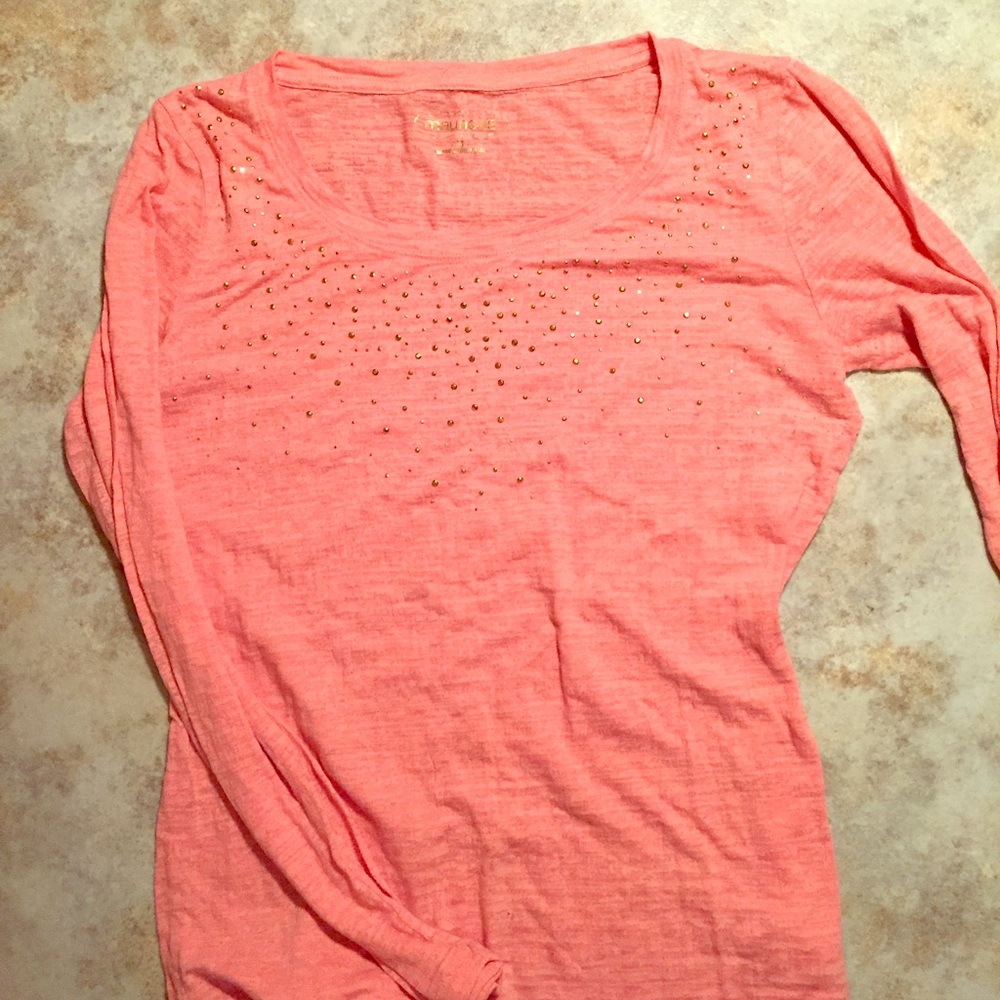 Long sleeve coral shirt