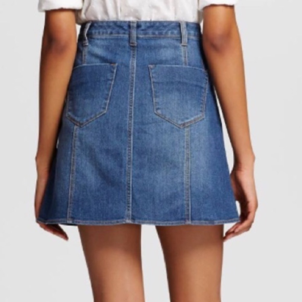 Mossimo Supply Co. Denim Jean Button Up Skirt - Picture 2 of 4