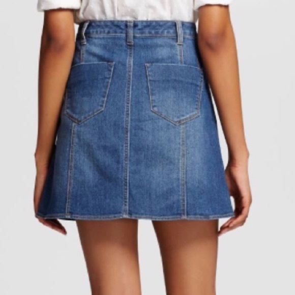 Mossimo Supply Co. Denim Jean Button Up Skirt - Picture 2 of 4