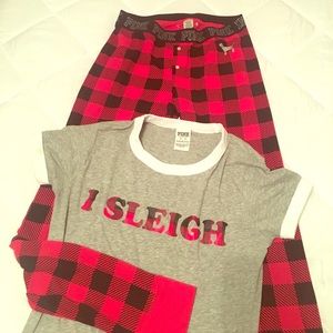 PINK PJ's set
