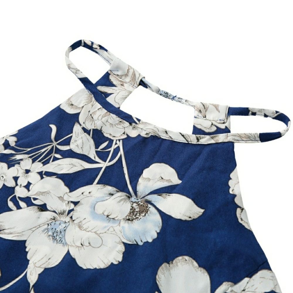 Halter Top Floral Print Maxi Dress - Picture 3 of 5
